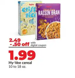 Hy-Vee Hy-Vee cereal offer