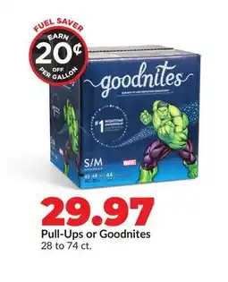 Hy-Vee Pull-Ups or Goodnites offer
