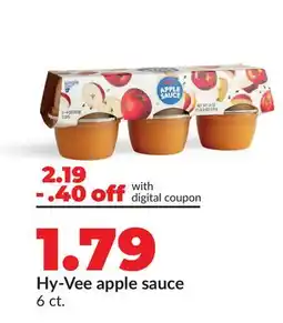 Hy-Vee Hy-Vee apple sauce offer