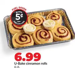 Hy-Vee U-Bake cinnamon rolls offer