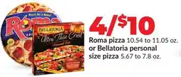 Hy-Vee Roma pizza 10.54 to 11.05 oz. or Bellatoria personal size pizza 5.67 to 7.8 oz offer