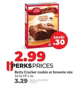 Hy-Vee Betty Crocker cookie or brownie mix offer