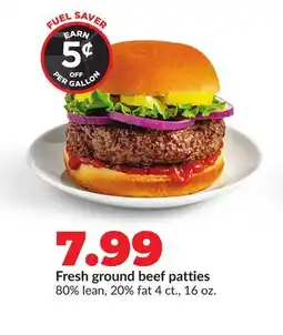 Hy-Vee Fresh ground beef patties offer