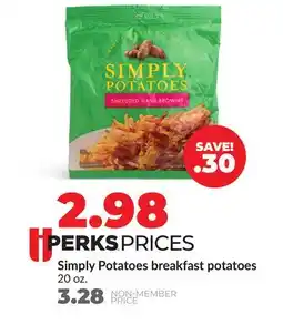 Hy-Vee Simply Potatoes breakfast potatoes offer