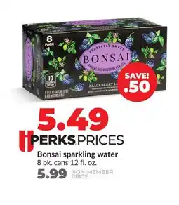 Hy-Vee Bonsai sparkling water offer