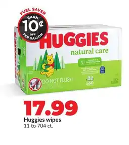 Hy-Vee Huggies wipes offer