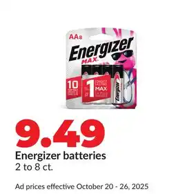 Hy-Vee Energizer batteries offer