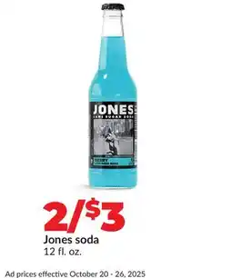 Hy-Vee Jones soda offer