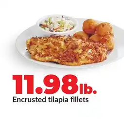 Hy-Vee Encrusted tilapia fillets offer