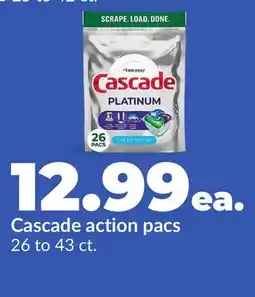 Hy-Vee Cascade action pacs offer