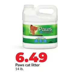 Hy-Vee Paws cat litter offer