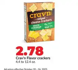 Hy-Vee Crav'n Flavor crackers offer