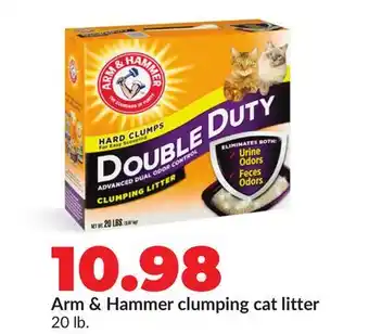 Hy-Vee Arm & Hammer clumping cat litter offer