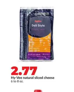 Hy-Vee Hy-Vee natural sliced cheese offer