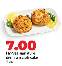 Hy-Vee Hy-Vee signature premium crab cake offer