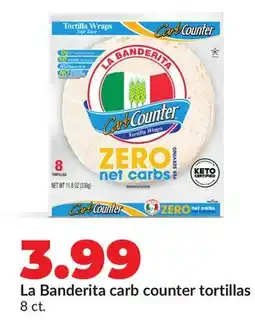 Hy-Vee La Banderita carb counter tortillas offer