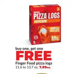 Hy-Vee Finger Food pizza logs offer