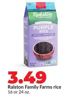 Hy-Vee Ralston Family Farms rice offer
