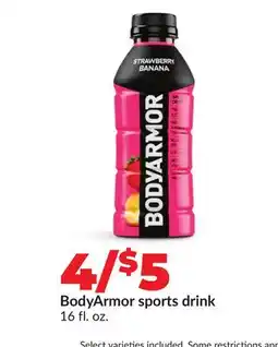 Hy-Vee BodyArmor sports drink offer