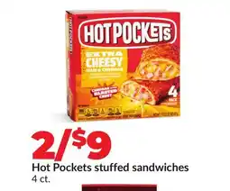 Hy-Vee Hot Pockets stuffed sandwiches offer
