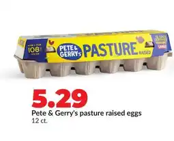 Hy-Vee Pete & Gerry's pasture raised eggs offer