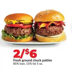 Hy-Vee Fresh ground chuck patties offer