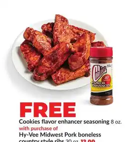 Hy-Vee Hy-Vee Midwest Pork boneless country style ribs offer