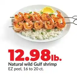 Hy-Vee Natural wild Gulf shrimp offer