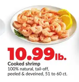 Hy-Vee Cooked shrimp offer