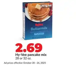 Hy-Vee Hy-Vee pancake mix offer