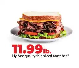 Hy-Vee Hy-Vee quality thin sliced roast beef offer