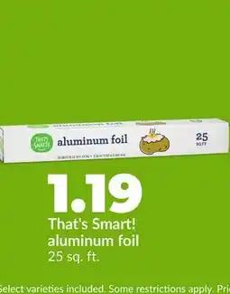 Hy-Vee That's Smart! aluminum foil offer
