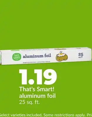 Hy-Vee That's Smart! aluminum foil offer