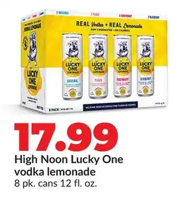 Hy-Vee High Noon Lucky One vodka lemonade offer