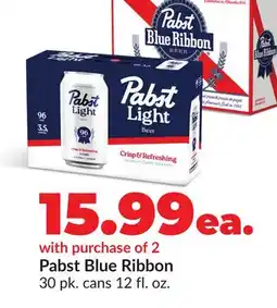 Hy-Vee Pabst Blue Ribbon offer