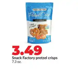 Hy-Vee Snack Factory pretzel crisps offer