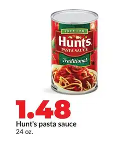 Hy-Vee Hunt's pasta sauce offer