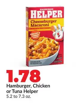 Hy-Vee Hamburger, Chicken or Tuna Helper offer