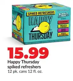 Hy-Vee Happy Thursday spiked refreshers offer