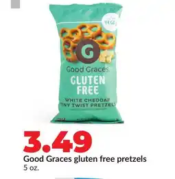 Hy-Vee Good Graces gluten free pretzels offer