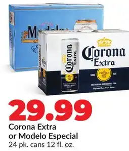Hy-Vee Corona Extra or Modelo Especial offer