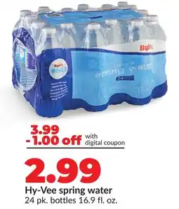 Hy-Vee Hy-Vee spring water offer