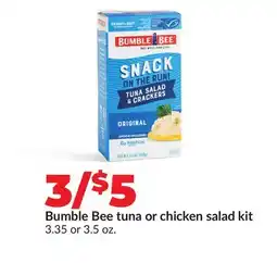 Hy-Vee Bumble Bee tuna or chicken salad kit offer