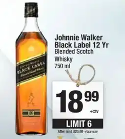 Super King Markets Johnnie Walker Black Label 12 Yr offer