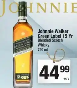 Super King Markets Johnnie Walker Green Label 15 Yr offer