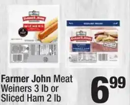 Super King Markets Farmer John Meat Weiners or Sliced Ham offer