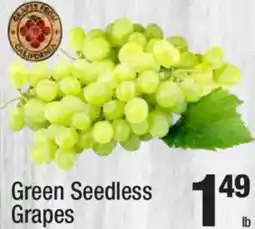 Super King Markets Green Seedless Grapes offer