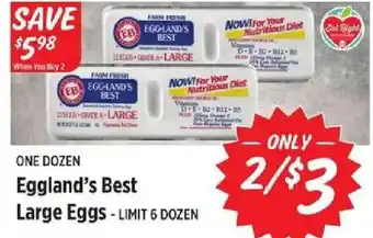 Rouses One dozen Eggland's Best Large Eggs offer