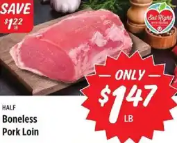 Rouses Half boneless pork loin offer