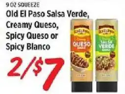 Rouses Old El Paso Salsa Verde Creamy Queso Spicy Queso or Spicy Blanco offer